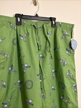 Life is good pajama pants NWT Cotton Drawstring Shorts with golf Print